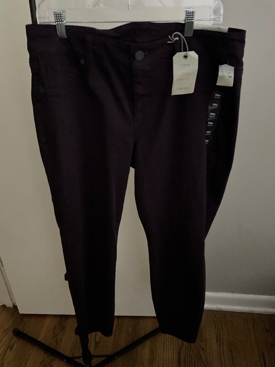 Maurices Pants - Maurices Black Mid Rise Denim Flex Jeggings Size 16W Short